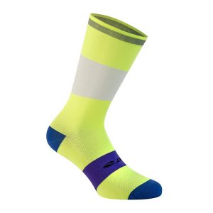 Chaussettes-Socquettes Ete Gist Reflex Jaune Fluo 44-47 - Hauteur 20Cm (Paire) -5850