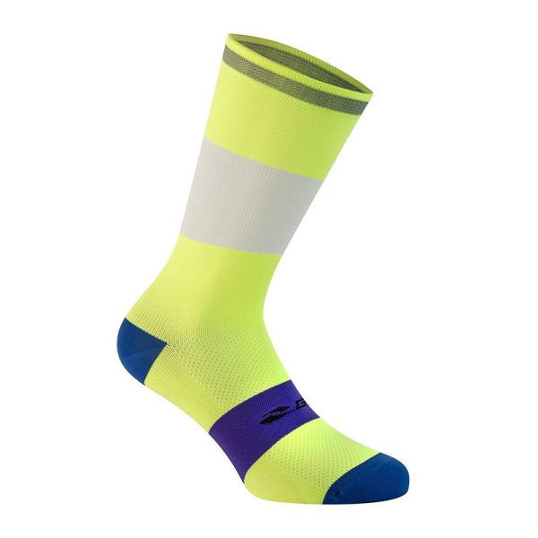 Chaussettes-Socquettes Ete Gist Reflex Jaune Fluo 44-47 - Hauteur 20Cm (Paire) -5850