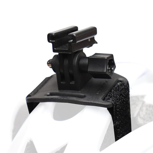 Support Eclairage Velo Zefal Noir Pour Casque (Compatible Go Pro)