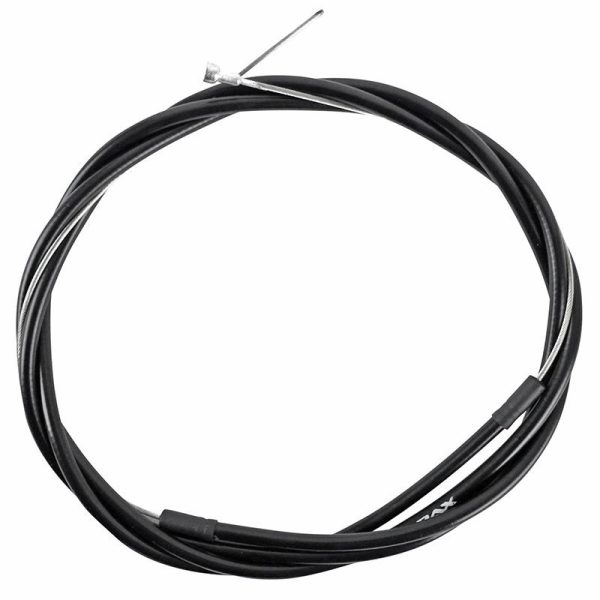 Transmission Frein Fibrax Fcb Noir-Cable Inox Pour Route Avec Embouts De Gaine (Vendu A L Unite)