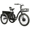 Tricycle Electrique-Vae City Leader Fox 24" Lovelo 2025 Mixte Noir Brillant 3V Shimano Nexus Moteur Roue Av Bafang 36V 45Nm Batterie 16