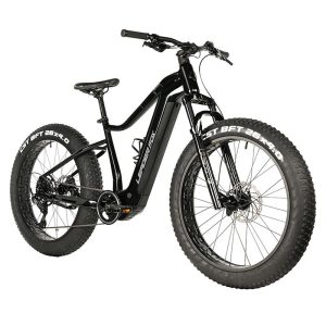 Velo Electrique-Vae Vtt Fat Bike 26 Leader Fox Braga Noir 9V Moteur Central Bafang M510 36V 95Nm Batterie 23