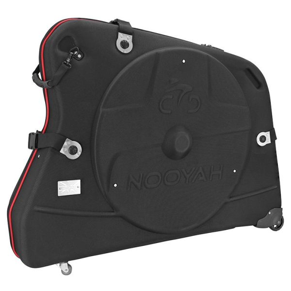 Valise Transport Velo Thermoformee Pour Vtt-Route Noir Avec Roulettes