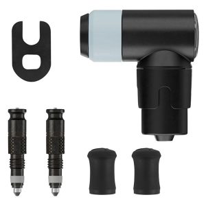 Adaptateur Valve De Pneu Tubeless Presta-Sv Schwalbe Clik Valve Obus Demontable + Tete De Pompe (Vendu A La Paire Sur Carte)