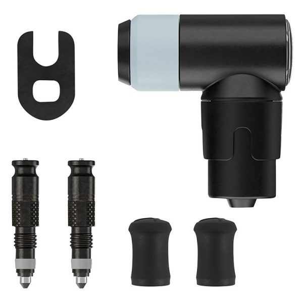 Adaptateur Valve De Pneu Tubeless Presta-Sv Schwalbe Clik Valve Obus Demontable + Tete De Pompe (Vendu A La Paire Sur Carte)