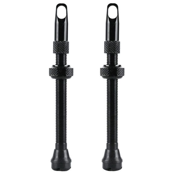 Valve De Pneu Tubeless Presta Velox Alu Noir 60Mm Obus Demontable (Vendu A La Paire Sur Carte) Compatible Bosch
