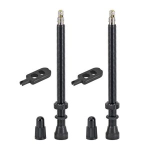 Valve De Pneu Tubeless Presta Hutchinson 80 Mm Obus Demontable (Vendu A La Paire Sur Carte)