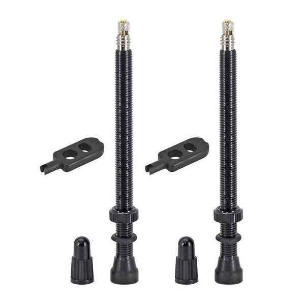 Valve De Pneu Tubeless Presta Hutchinson 80 Mm Obus Demontable (Vendu A La Paire Sur Carte)