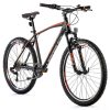 Velo Musculaire Vtt 26 Leader Fox Mxc Homme Noir Mat-Orange 8V Cadre 18 Pouces (Taille Adulte 170 À 178 Cm)