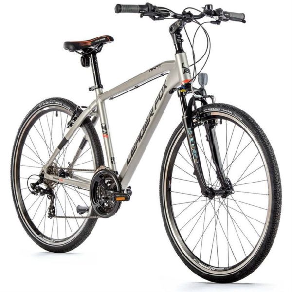 Velo Musculaire Vtc 28 Leader Fox Away Homme Argent Mat 7V Cadre 20