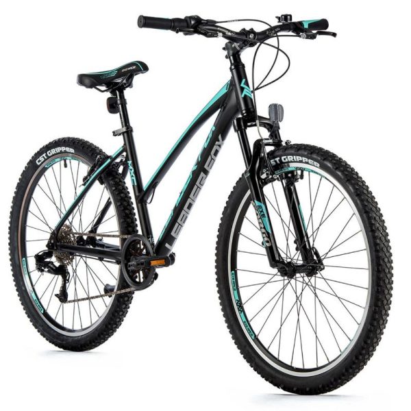 Velo Musculaire Vtt 26 Leader Fox Mxc 2023 Femme Noir-Vert Clair 8V Cadre 20 Pouces (Taille Adulte 180 À 188 Cm)