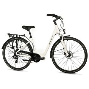 Velo Musculaire City Bike 28 Leader Fox Region 2025 Femme Blanc 7V Cadre Alu 17 Pouces (Taille Adulte 165 À 173 Cm)
