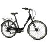 Velo Musculaire City Bike 26 Leader Fox Domesta 2025 Femme Noir 7V Cadre Alu 17 Pouces (Taille Adulte 165 À 173 Cm)