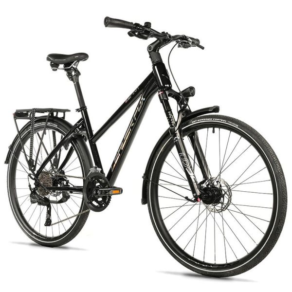 Velo Musculaire Vtc 28 Leader Fox Espirit 2025 Femme Noir 9V Cadre Alu 18 Pouces (Taille Adulte 168 À 178 Cm)