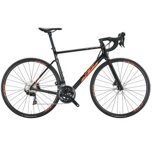 Vélo de Route KTM Revelator Alto Pro Taille L - 57 cm (180 - 190 cm) - Noir Orange - Shimano 105 2x11