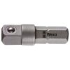 Adaptateur-porte Douille Wera 870-1 Element-tige de Liaison-connexion 1-4 Avec Bille Pour Douille A Carre L 25 mm (Vendu à l'unite) -marque Allemande Pour Les Ateliers-