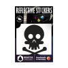 Autocollant-sticker Reflechissant Tete de Mort Noir -reflective Berlin-