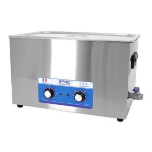 Nettoyeur-bac Ultrasons Professionnel Analogique 30l 600 Watts Avec Vanne de Vidange (500x300x200mm) -special Rampe de Carburateur- (Qualite Premium)