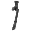 Bequille Velo Laterale Arriere Newton 26-29" Noir Reglable Fixation 2 Vis Sur Base Entraxe 40mm - Supporte 50kgs