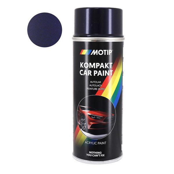 Bombe de Peinture Motip Kompakt Autolack Acryl Metal Bleu Nuit Aerosol 400 Ml (54561)