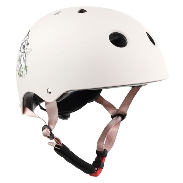 Casque Velo Enfant Disney Bambi Rose Avec Molette Reglage Taille 52-56 (Vendu Sur Carte)