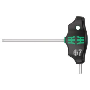 Cle Allen-6 Pans Manche En T Wera 454 Hex Plus 4x100mm Noir-vert (Vendu à l'unite) -marque Allemande Pour Les Ateliers-