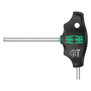 Cle Allen-6 Pans Manche En T Wera 454 Hex Plus 6x100mm Noir-vert (Vendu à l'unite) -marque Allemande Pour Les Ateliers-