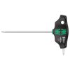 Cle Torx Manche En T Wera 467 Hf T9x100mm Noir-vert (Vendu à l'unite) -marque Allemande Pour Les Ateliers-