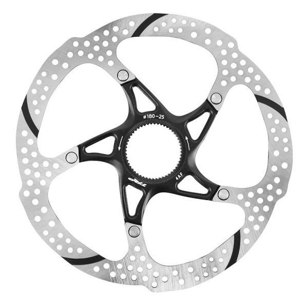 Disque de Frein VTT Centerlock Tektro 180mm Noir Pour Toute Type de Plaquette Sans Contre Ecrou (Offre limitée)