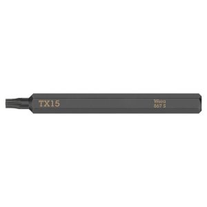 Embouts-lames Interchangeables de Tournevis A Frapper Wera 867 S 1-4 Torx Tx15 L 70 mm (Vendu à l'unite)) -marque Allemande Pour Les Ateliers-