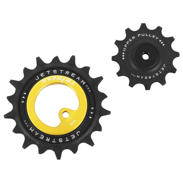 Galet Derailleur Aopw Tripeak 12-18 Dents Ceramique 12x1v. SRAM VTT Eagle Axs Or (Jeu de 2) (Garantie 4 Ans)