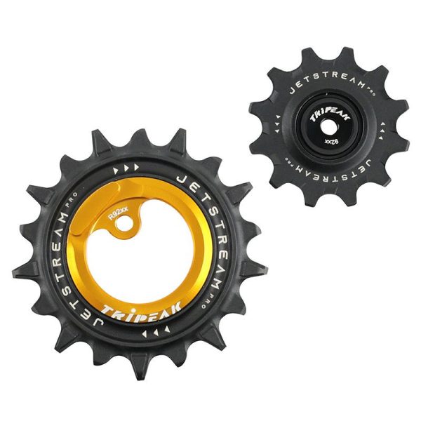 Galet Derailleur Aopw Tripeak 12-18 Dents Ceramique 12x2v. Shimano Dura-ace R9200 Or (Jeu de 2) (Garantie 4 Ans)