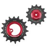 Galet Derailleur Aopw Tripeak 14-18 Dents Ceramique 12x1v. SRAM T Type Rouge (Jeu de 2) (Garantie 4 Ans)