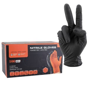 Gants Atelier Nitrile Diamond Texture Type Ecailles de Poisson Resistant Aux Produits Chimiques