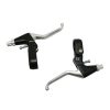 Levier de Frein Vtt-VTC V-brake 3 Doigts Newton Alu Argent-noir