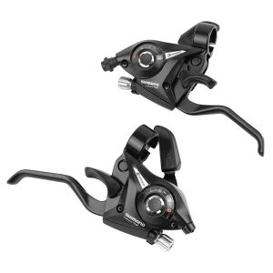 Levier-manette VTT Shimano Stef51 3x8v. Noir Pour Frein V-brake (Paire)