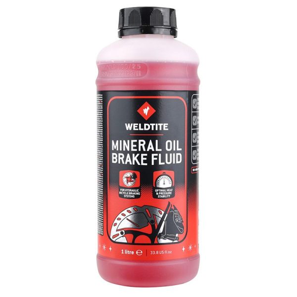 Liquide de Frein - Huile Velo Weldtite Mineral Pour Shimano-tektro-magura (Bidon 1l) Colori Rose