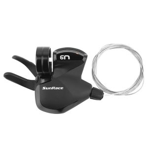 Manette VTT Sunrace Droite Dual Lever Dlu951 Push-push U-series 9v. Avec Afficheur Vitesse - Compatible Shimano Cues