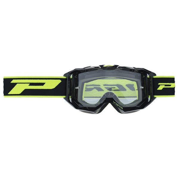 Masque-lunettes Cross Progrip 3303 Tr Vista Noir Ecran Transparent Anti-rayures - anti UV - anti-buee (Homologue CE-en-n° Ac-96025 Rev.2)