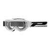 Masque-lunettes Cross Progrip 3300 Tr Vision Go Blanc Mat Ecran Transparent Anti-rayures - anti UV - anti-buee (Homologue CE-en-n° Ac-96025 Rev.2)