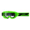 Masque-lunettes Cross Progrip 3300 Tr Vision Go Vert Mat Ecran Transparent Anti-rayures - anti UV - anti-buee (Homologue CE-en-n° Ac-96025 Rev.2)