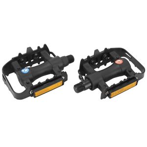 Pedale VTT Resine Gravity Noir Cage Alu Noir 9-16" (Paire)