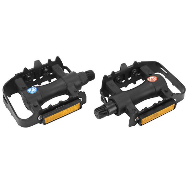 Pedale VTT Resine Gravity Noir Cage Alu Noir 9-16" (Paire)
