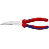 Pince A Bec Fin Coudee Pro Knipex Demi Ronde 200mm Chrome Avec Poignee Ergonomique (26 25 200) -made In Germany-