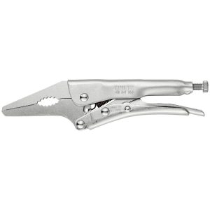 Pince A Etau Bec Long Pro Knipex 165mm Zinguee Avec Vis de Reglage (41 34 165) -made In Germany-