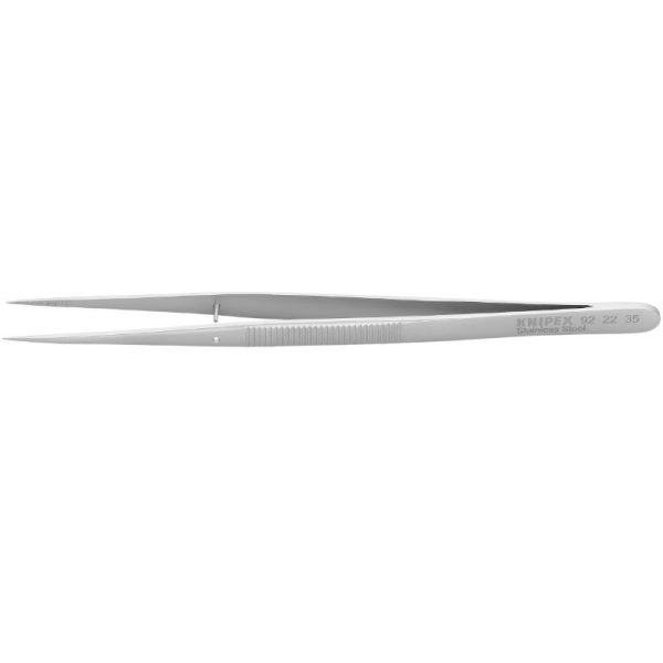 Pince de Precision-brucelles Universelle Pro Knipex Droite 155mm Acier Inox (92 22 35) -made In Germany-