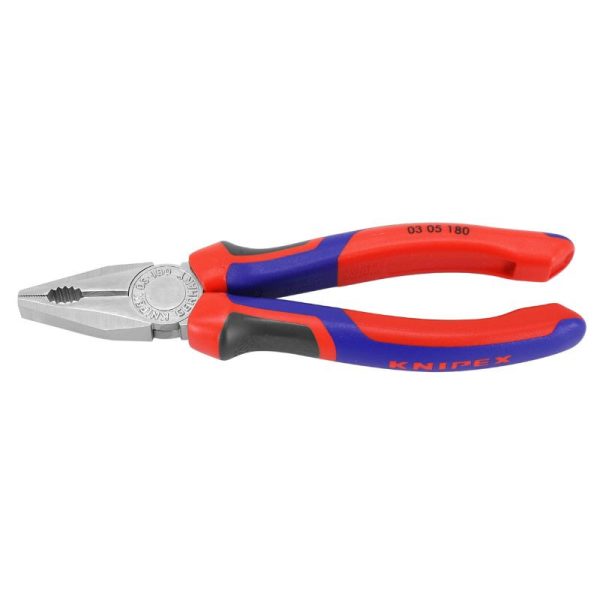 Pince Universelle Pro Knipex 180mm Chrome Avec Poignee Ergonomique (03 05 180) -made In Germany-