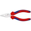 Pince Universelle Pro Knipex Demi Ronde 145mm Chrome Avec Poignee Ergonomique (08 25 145) -made In Germany-