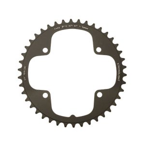 Plateau / Couronne Route 4bra D.112 Pour Campagnolo Ultra Torque Stronglight 42 Dents Interieur Noir Ct2 11v (Record-chorus-potenza) Pour Exterieur 51-52-54dts