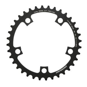 Plateau / Couronne Route 5 Branches D.110 Stronglight Ct2 SRAM 36 Dents Interieur Noir Pour Red-force-rival 11v (Pour Exterieur 46-48-50-52dts)